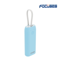 FOCUSES Compact 5200 mAh Portable bank Charger with 5V/1300mA(Green/Dark Blue/Light Blue /Pink)