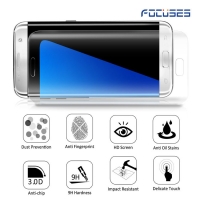 Focuses- Premium 3D Full Coverage Tempered Glass Screen Protector for Galaxy S6 Edge
