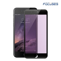 Focuses Premium Anti-Purple Carbon Fiber 3D Round Edge Light Tempered Glass Screen Protector for iPhone7