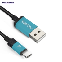 FOCUSES Premium New Design Nylon Braided Jacket TYPE-C USB Data Cable