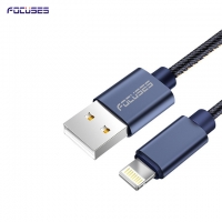 FOCUSES Premium 3.28ft/1.0m Cowboy Braided Quick Charge Sync and Charging iOs USB Data Cable