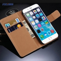 Focuses Smooth Premium PU Leather Texture Wallet Case for iPhone&Samsung series