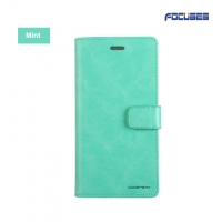 Original MERCURY Blue Moon Diary [Anti-Slip] PU Leather Texture Wallet Case for iphone 5/5S/SE