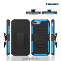 Focuses-Premium impact hybrid armor holster belt clip stand combo case for iPhone7 plus