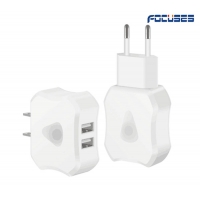 Focuses- Premium 5V/3.1A(EU/US Plug) Dual USB Wall Charger