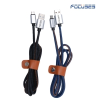 FOCUSES Premium Cowboy Braided Quick Charge Sync and Charging Micro USB Data Cable