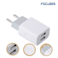 Focuses- Premium 5V/2A(EU/US/AU Plug) Dual USB Wall Charger