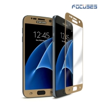 Focuses- Premium 3D Full Coverage Tempered Glass Screen Protector for Galaxy S7