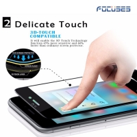 Focuses-3D Curved Full Coverage Screen Tempered Glass Protector for iPhone 6 Plus