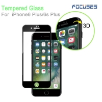 Focuses-3D Curved Japan Asahi (AGC) Full Coverage Screen Tempered Glass Protector for iPhone 6 Plus
