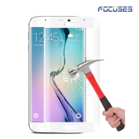 Focuses- Premium Japan Asahi (AGC) 3D Full Coverage Tempered Glass Screen Protector for Galaxy S6 Edge