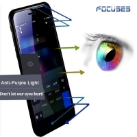 Focuses Premium Anti-Purple Light Tempered Glass Screen Protector for iPhone7