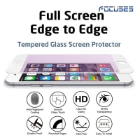 Focuses Premium Anti-Purple Carbon Fiber 3D Round Edge Light Tempered Glass Screen Protector for iPhone6s plus