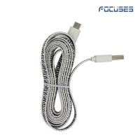 FOCUSES Premium 3.28ft/1.0m New design Colorful Flat Noodle Micro USB Data Cable