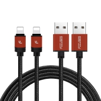 FOCUSES Premium New Design Nylon Braided Jacket iOs USB Data Cable